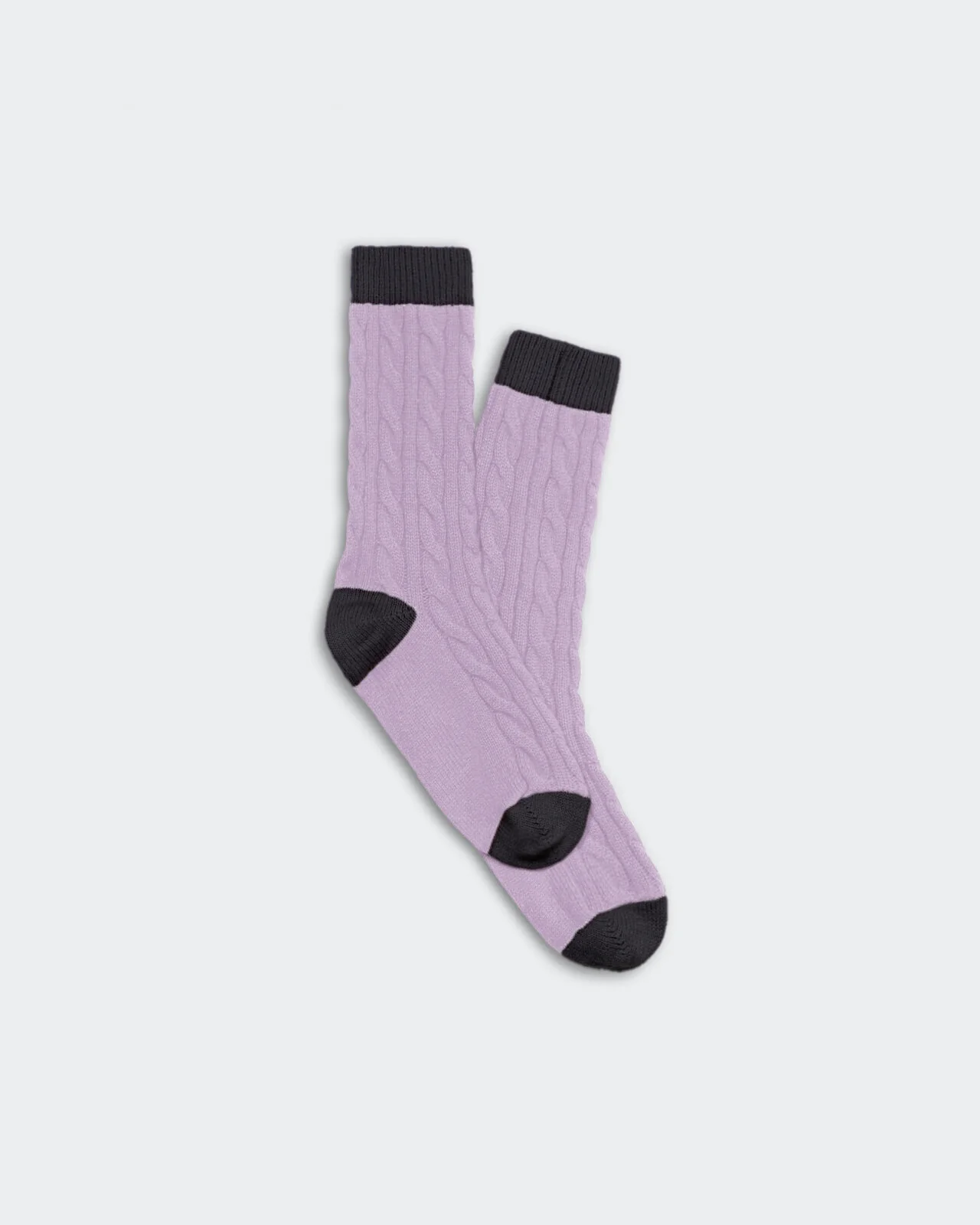 Cable Socks - Dusk/Charcoal