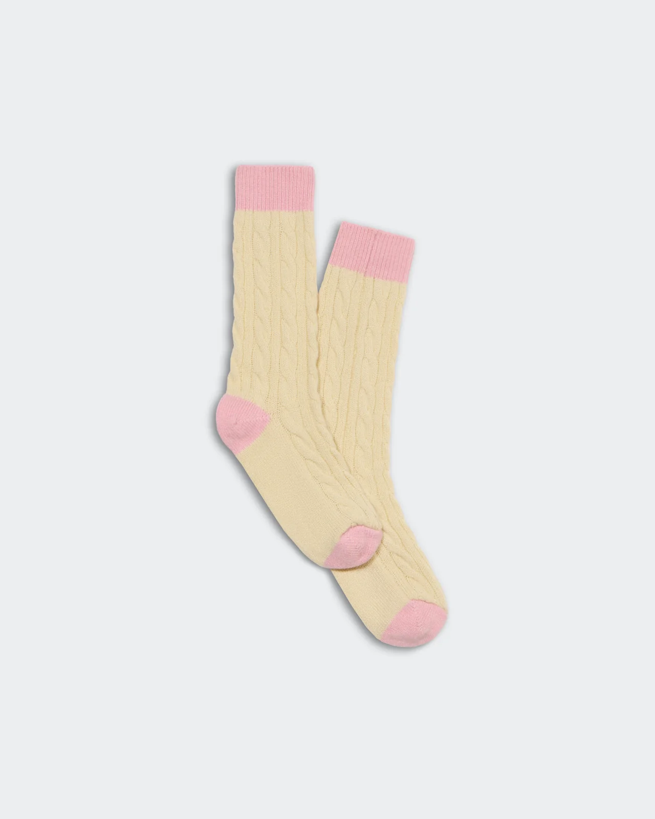 Cable Socks - Mist/Daybreak
