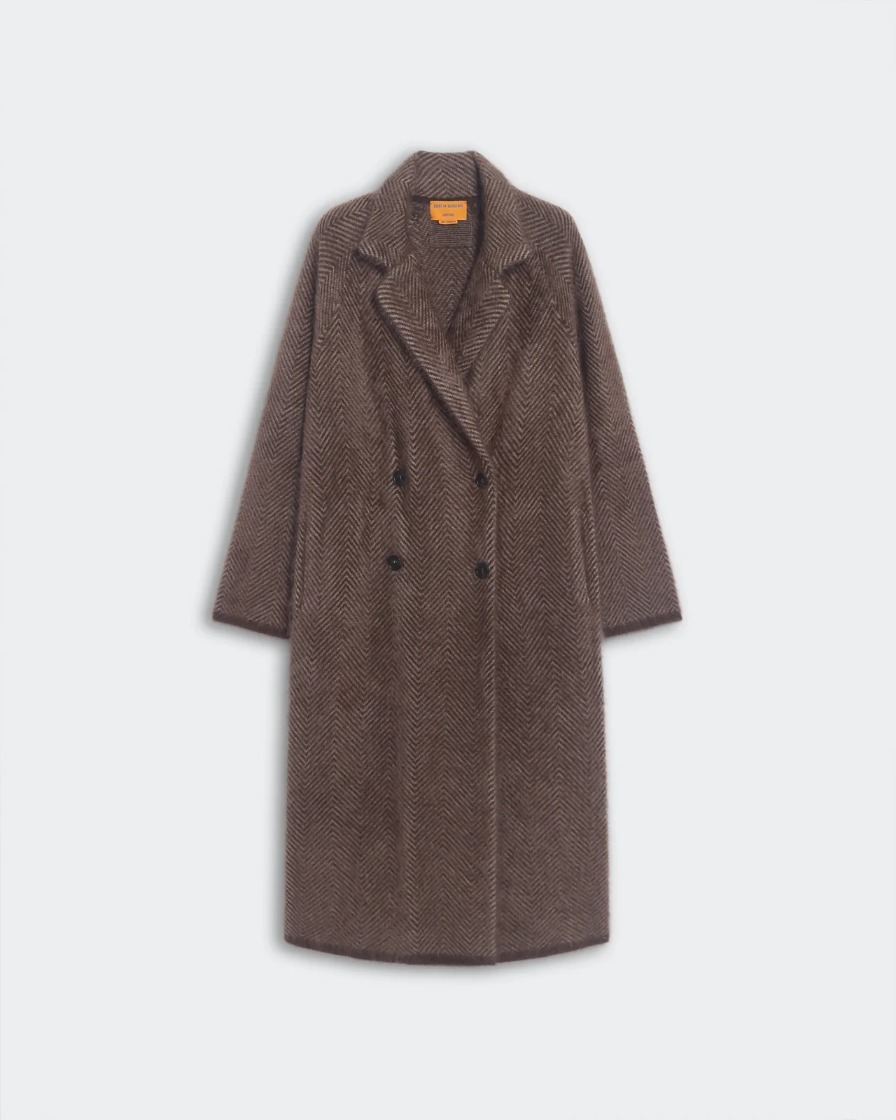 Grizzly Double Breasted Coat - Chestnut/Taupe