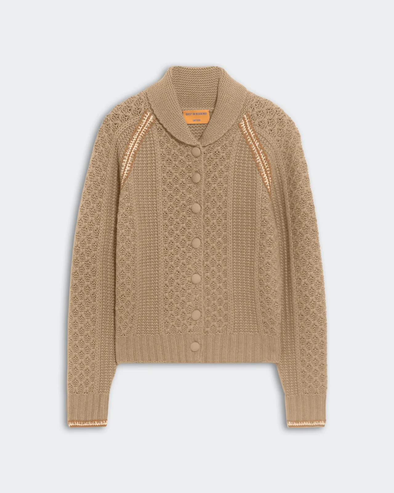 Marlowe Cable Cardigan - Taupe