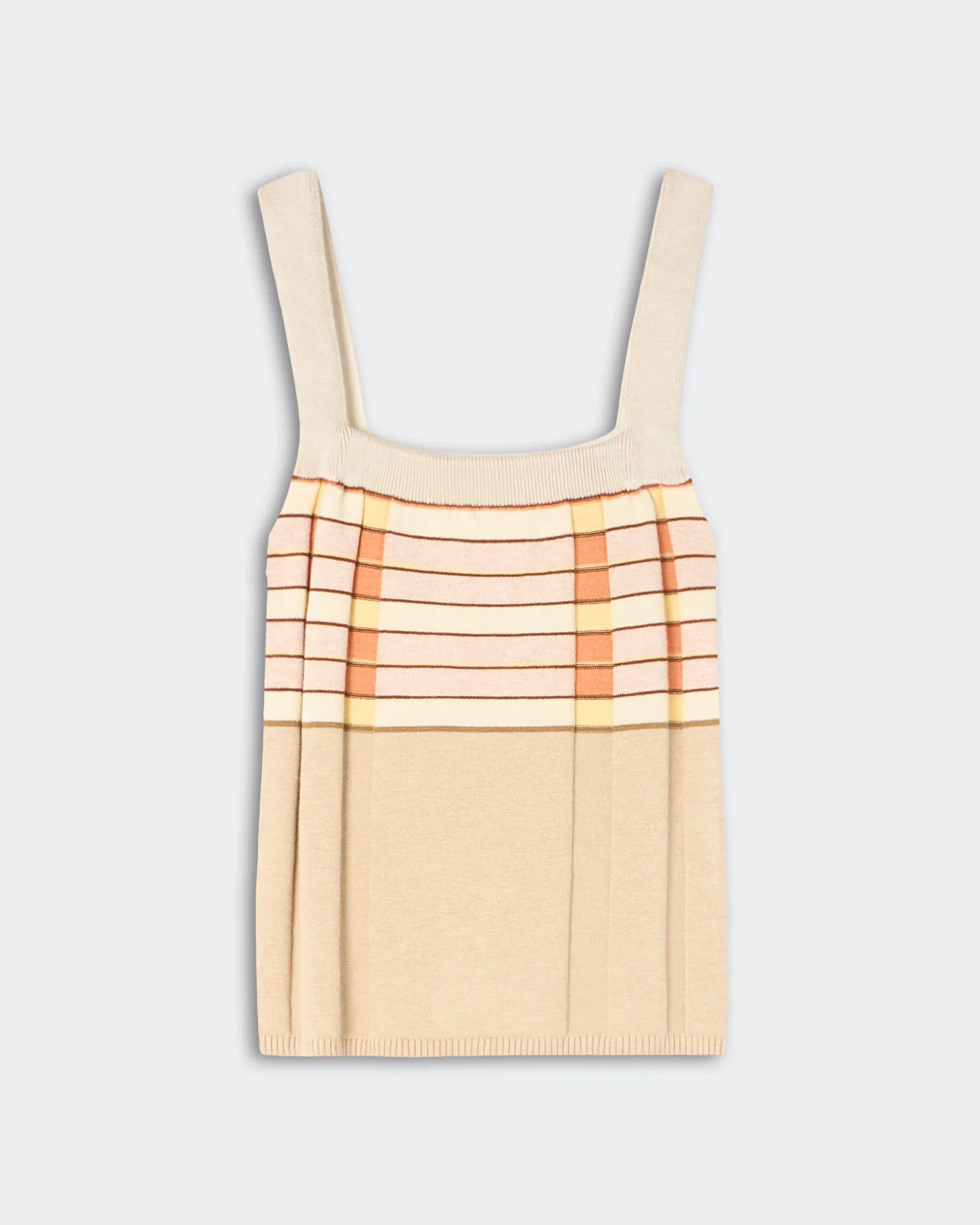 Plaited Rib Tank - Sandstone Combo