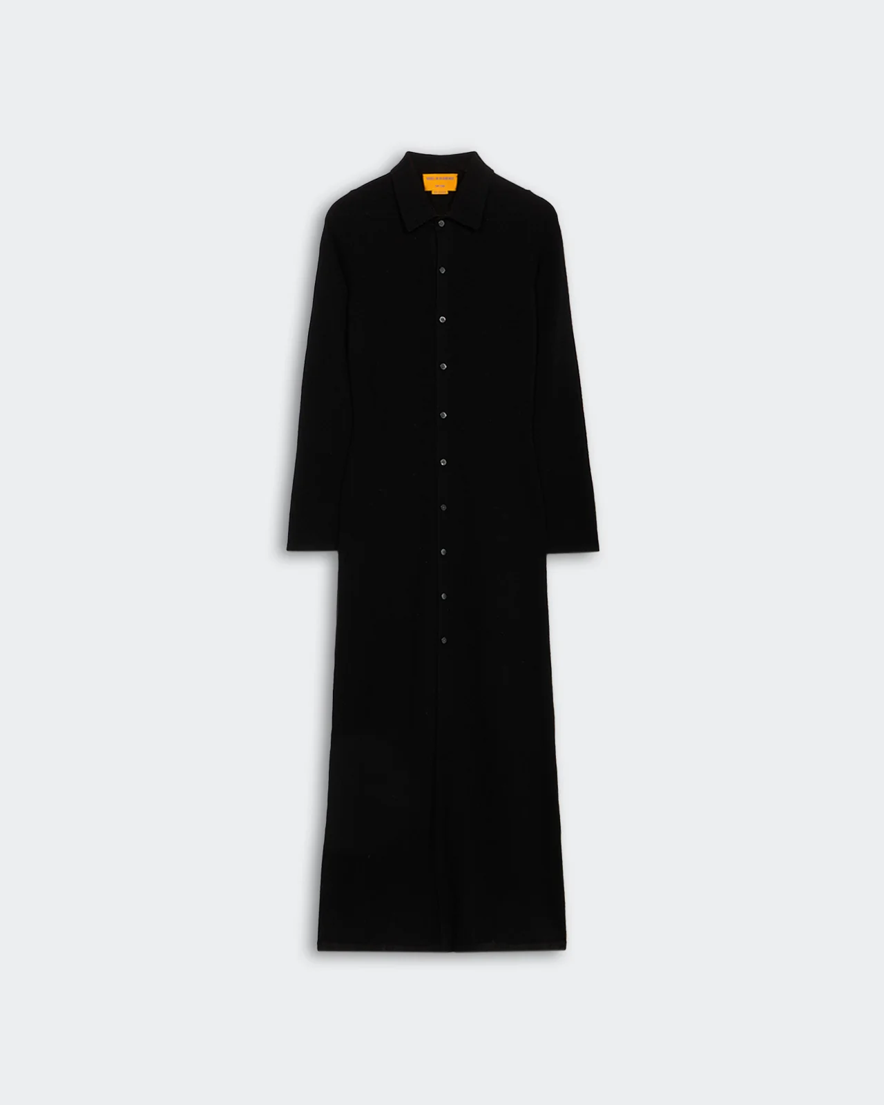 Showtime Shirt Dress In Cashmere - Black